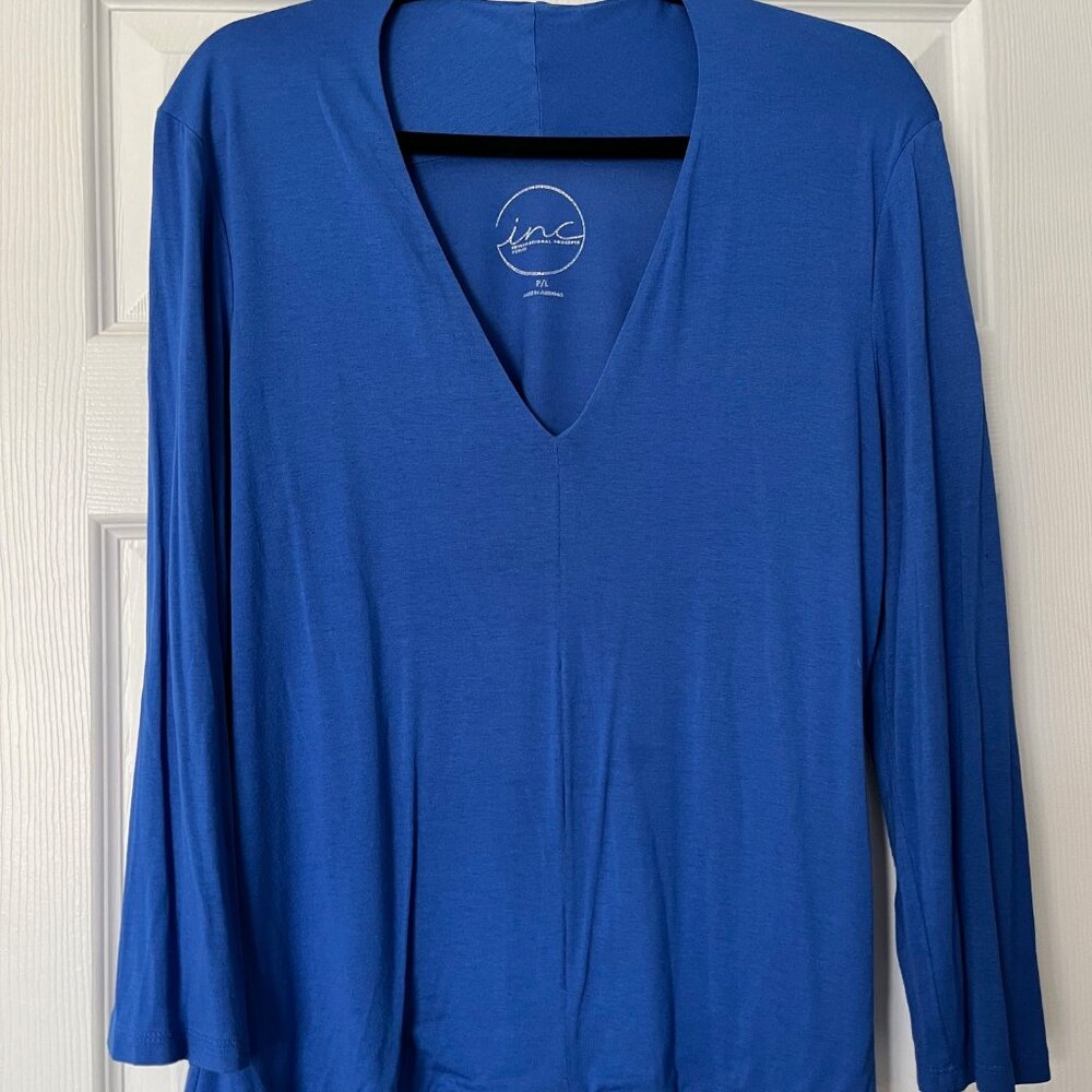 I.N.C. International Concepts Long-sleeve V-Neck Top - Petite